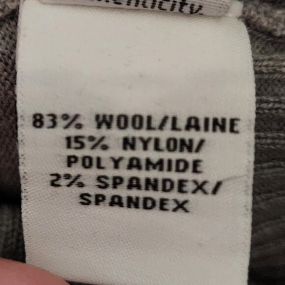 Diane Von Furstenberg Grey Wool 3/4 Sleeve Length Embroidered Cardigan sweater - Picture 7 of 7